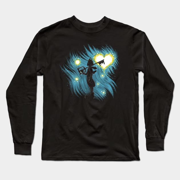 Starry Heart Long Sleeve T-Shirt by ddjvigo